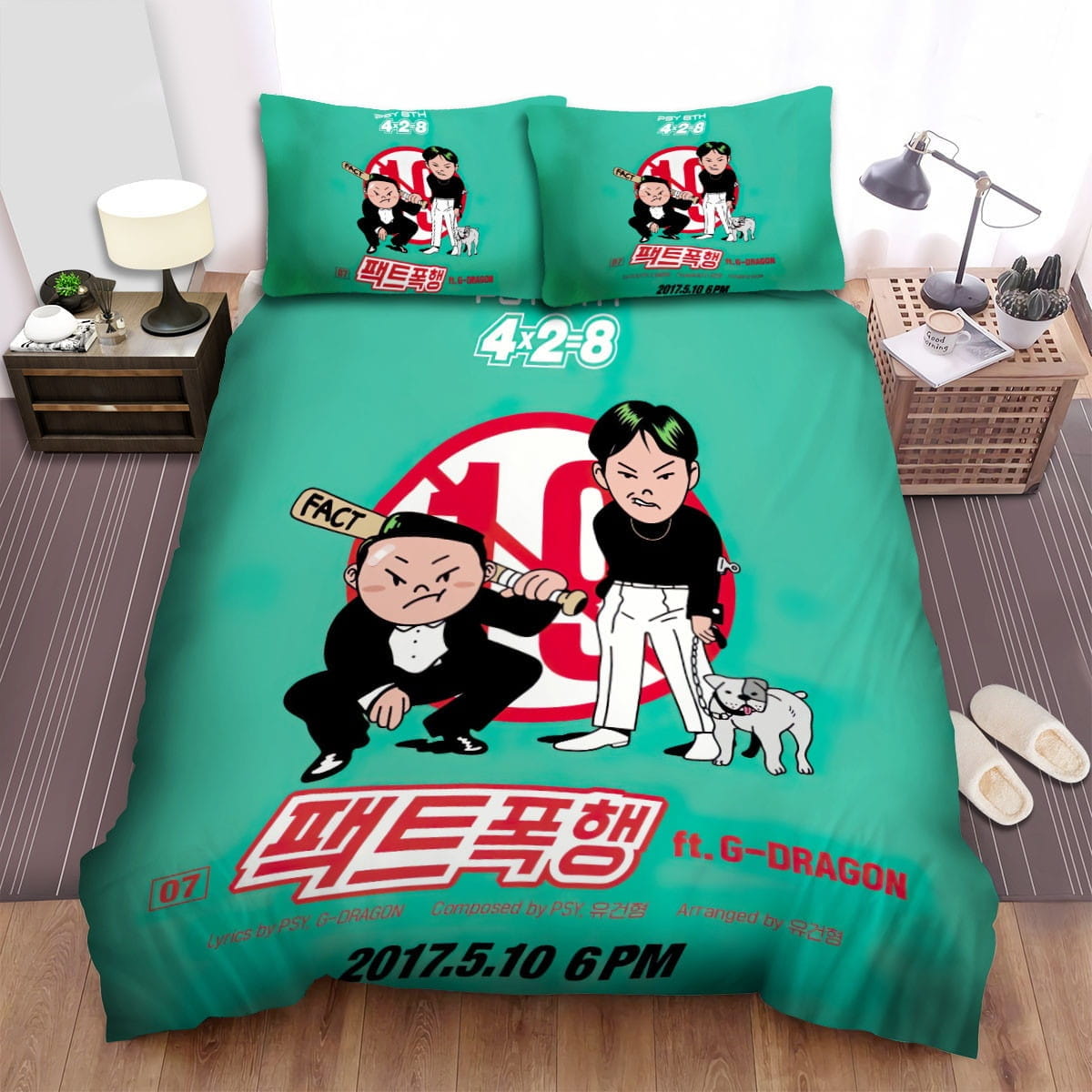 Psy Dog Bedding Sets Duvet Cover, Flatsheet, Pillowcases For Every Bedroom