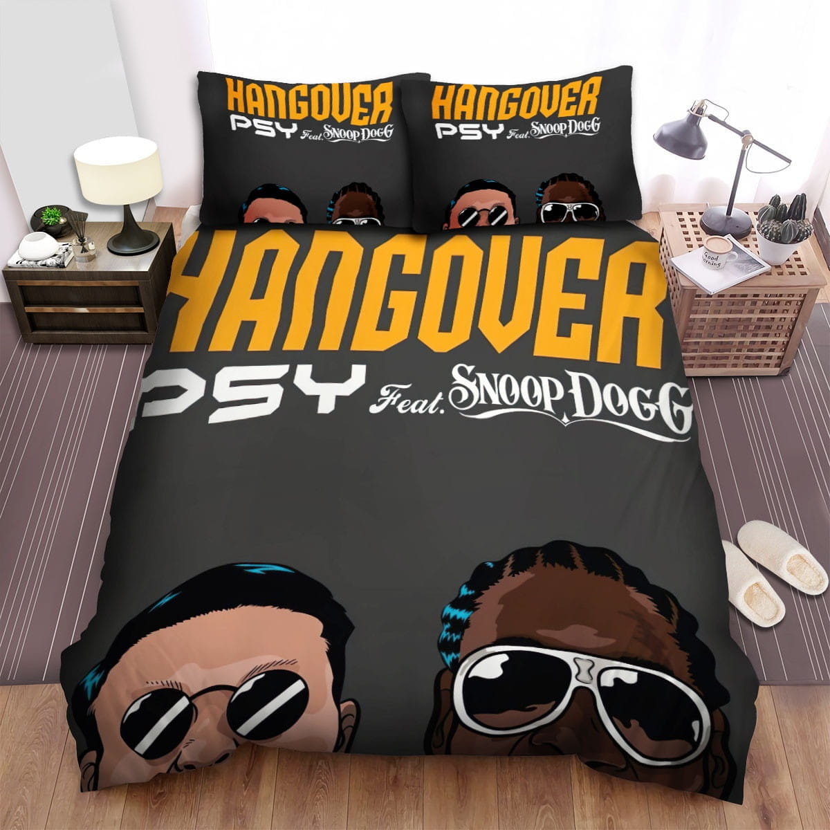 Psy Hangover Bedding Sets, Flatsheet Gift For Christmas, Thanksgiving, Halloween