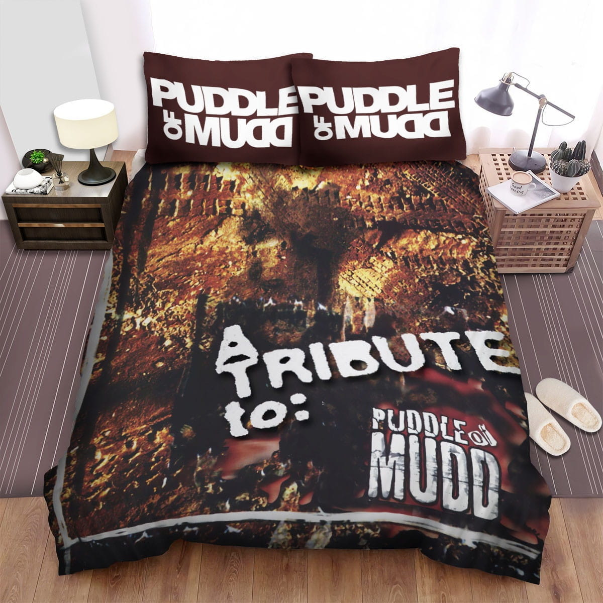 Puddle Of Mudd A Tribute To Bedding Sets, Flatsheet Gift For Christmas, Thanksgiving, Halloween