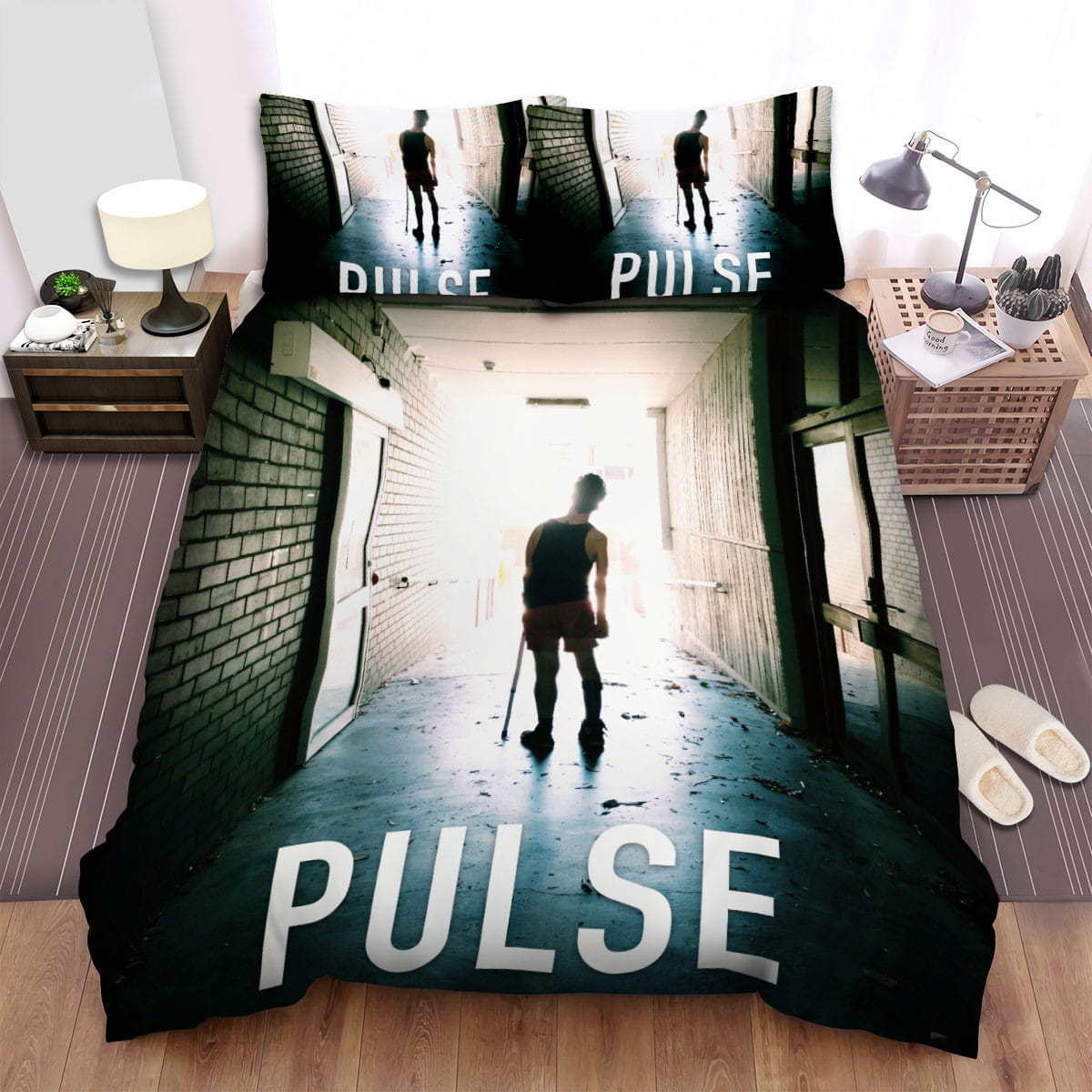Pulse (I) Poster 2 Bedding Sets, Flatsheet Gift For Wife, Husband, Besties