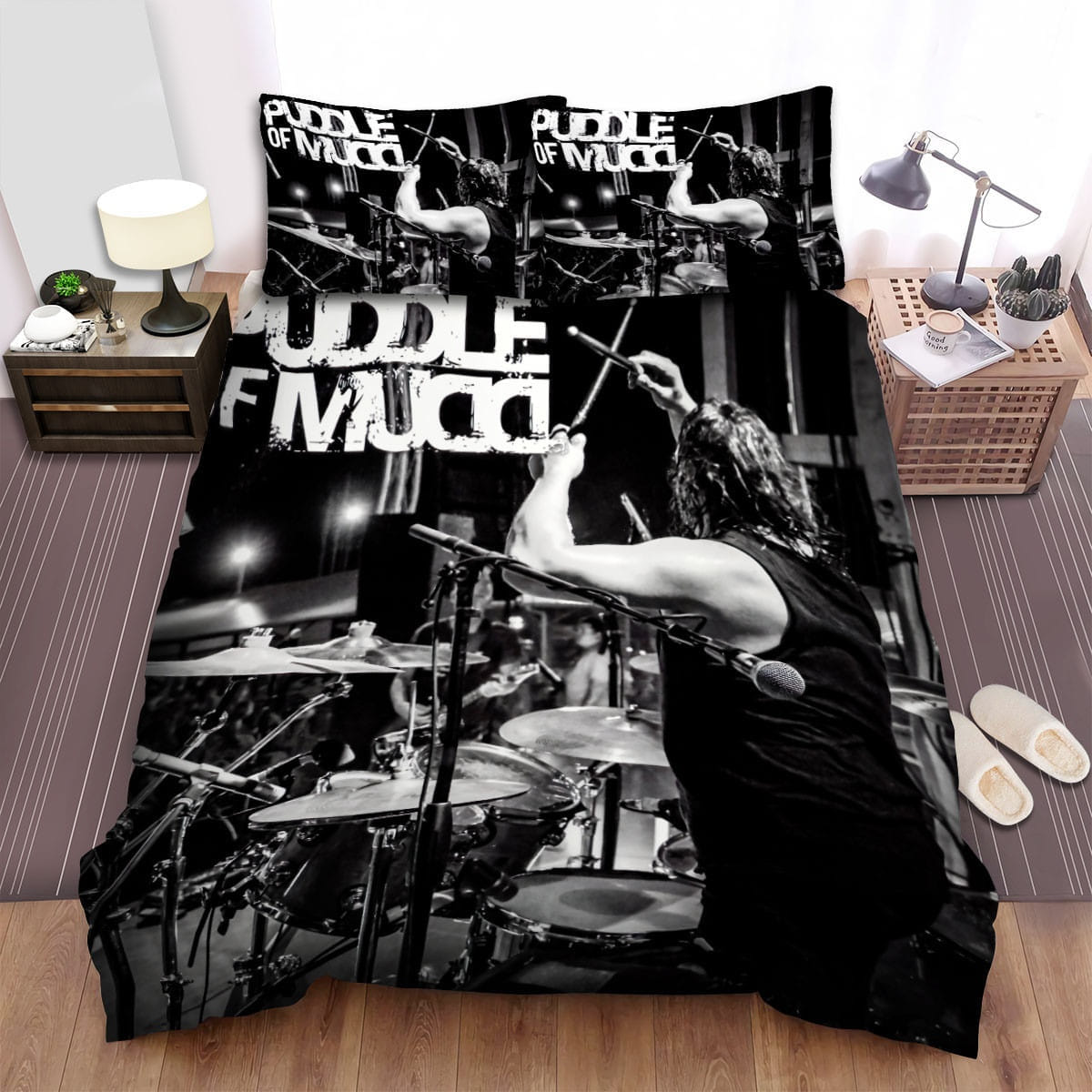 Puddle Of Mudd Drum Bedding Sets Duvet Cover, Flatsheet, Pillowcases For Every Bedroom
