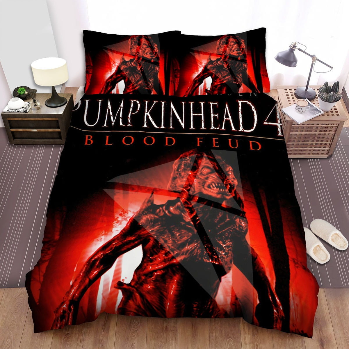Pumpkinhead Movie Poster 1 Bedding Set, Gift For Christmas, Birthday, Thanksgiving