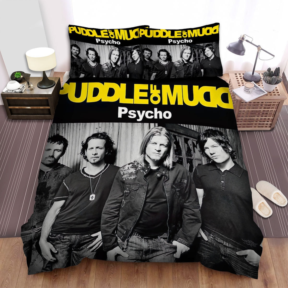 Puddle Of Mudd Psycho Bedding Sets, Flatsheet Gift For Wife, Husband, Besties
