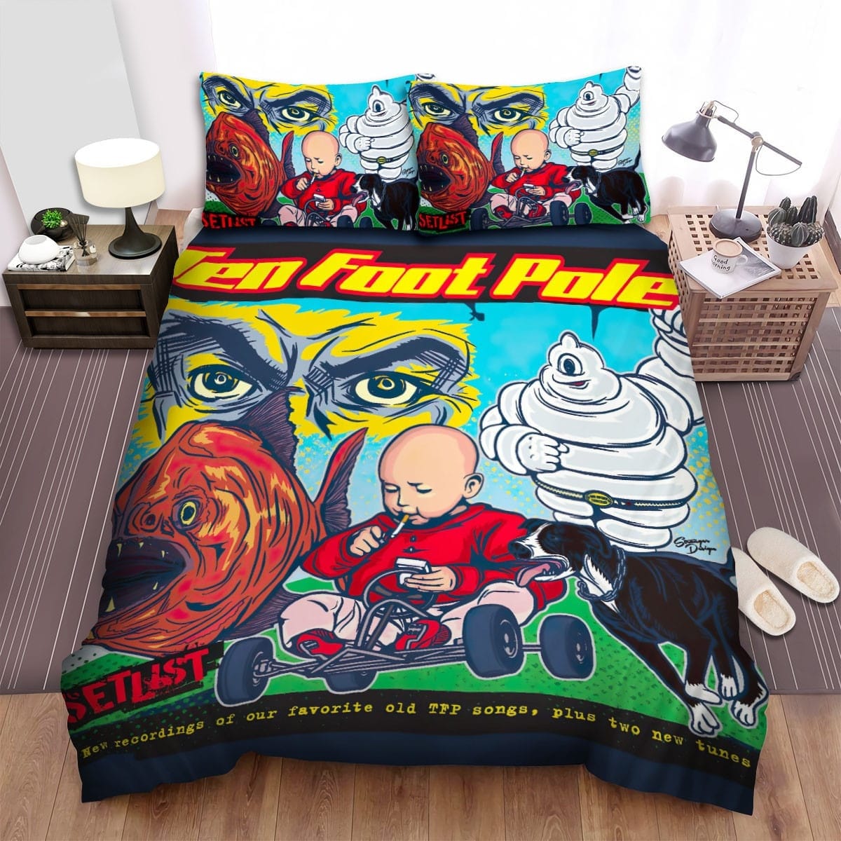 Pulley Art Bedding Set, Gift For Christmas, Birthday, Thanksgiving