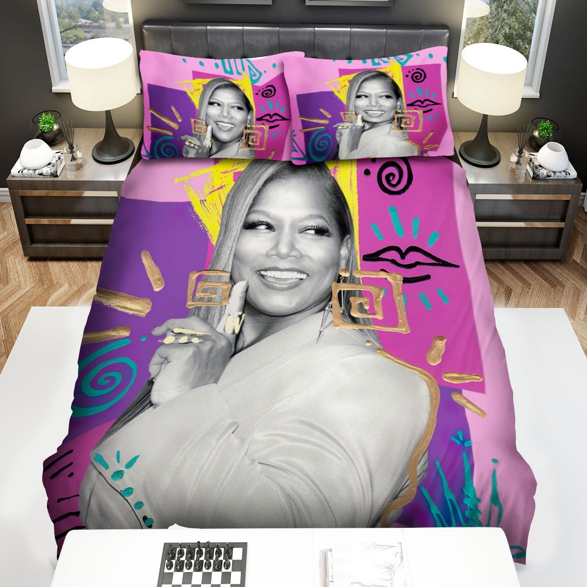 Queen Latifah Bedding Sets Duvet Cover, Flatsheet, Pillowcases Perfect Gift For Fans
