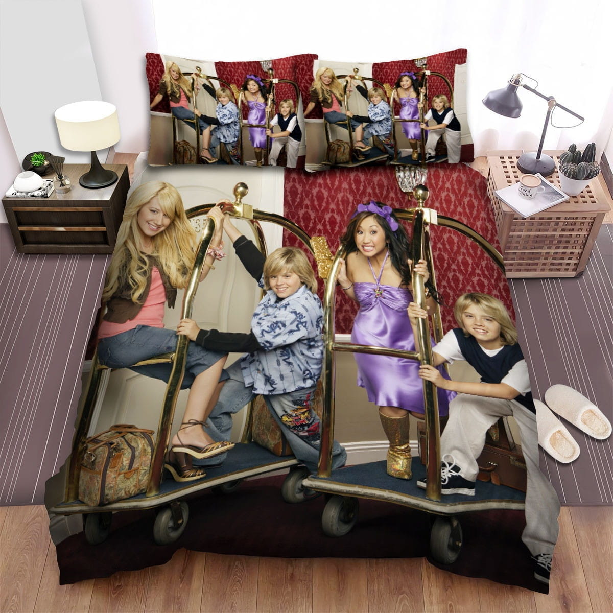 Pushing Luggage Carts Bedding Sets Duvet Cover, Flatsheet, Pillowcases For Every Bedroom