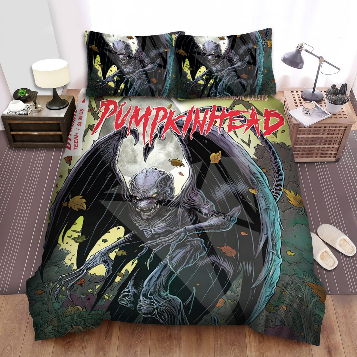 Pumpkinhead The Black Wings Bedding Sets Duvet Cover, Flatsheet, Pillowcase For Your Lover