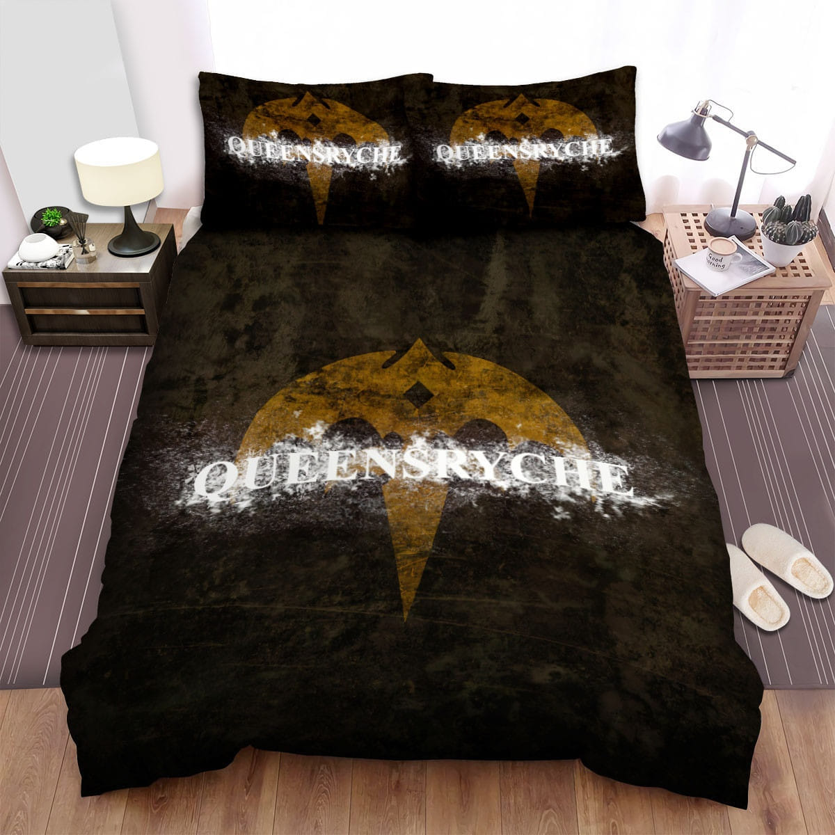 Queensryche Wallpaper 2 Decorative Bedding Sets with Duvet Cover, Flatsheet, Pillowcases
