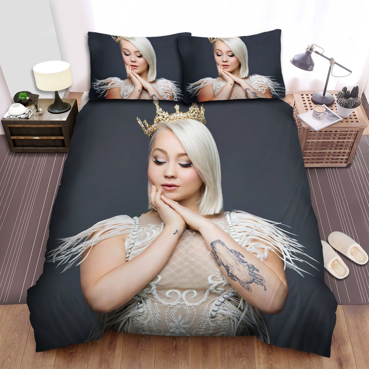 Raelynn Cool Pose Bedding Sets Duvet Cover, Flatsheet, Pillowcase For Your Lover