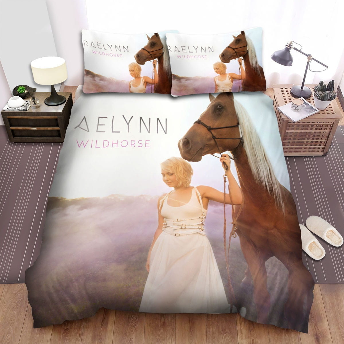 Raelynn Wildhorse Bedding Sets, Flatsheet Gift For Wife, Husband, Besties