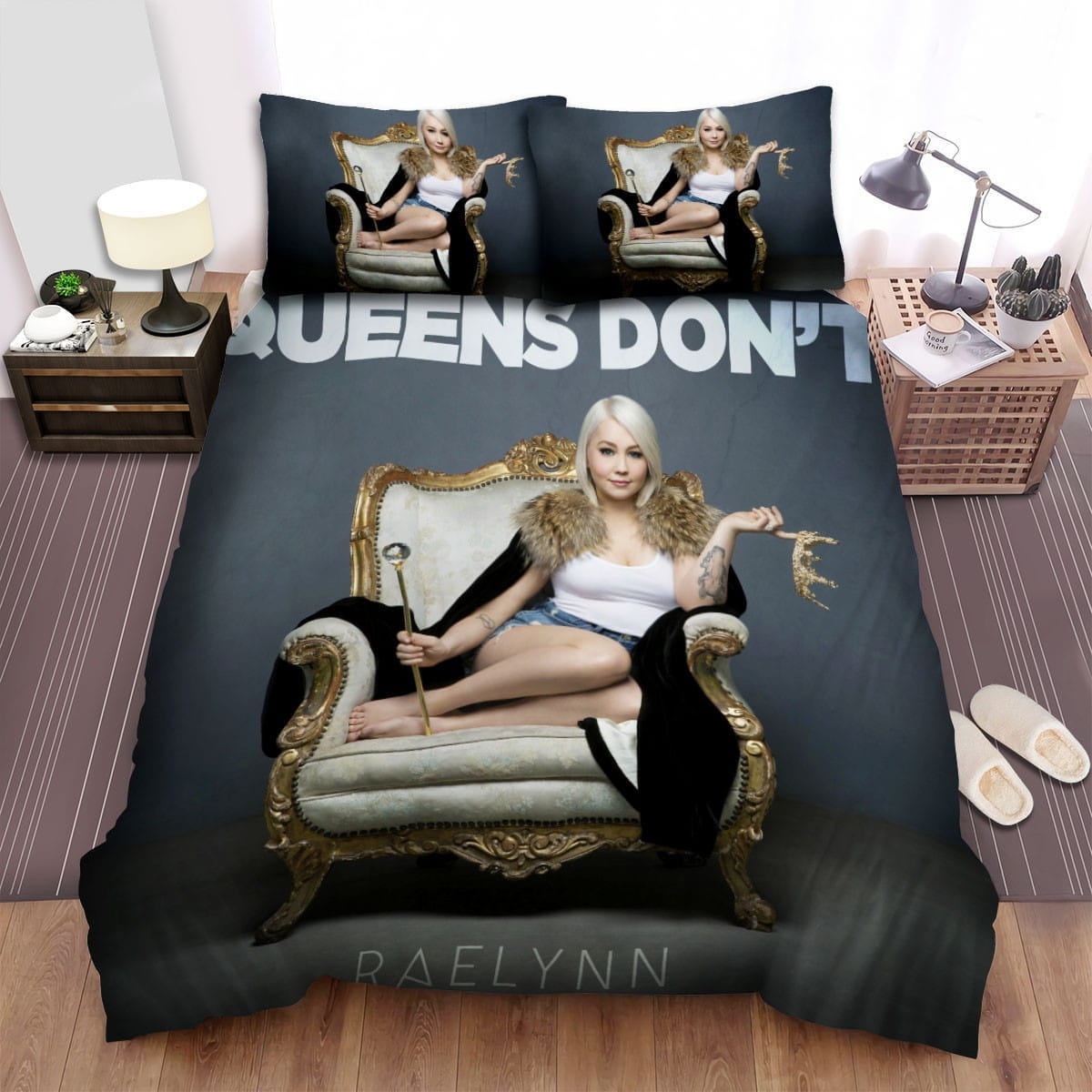 Raelynn Queens Dont Bedding Sets, Flatsheet Gift For Wife, Husband, Besties