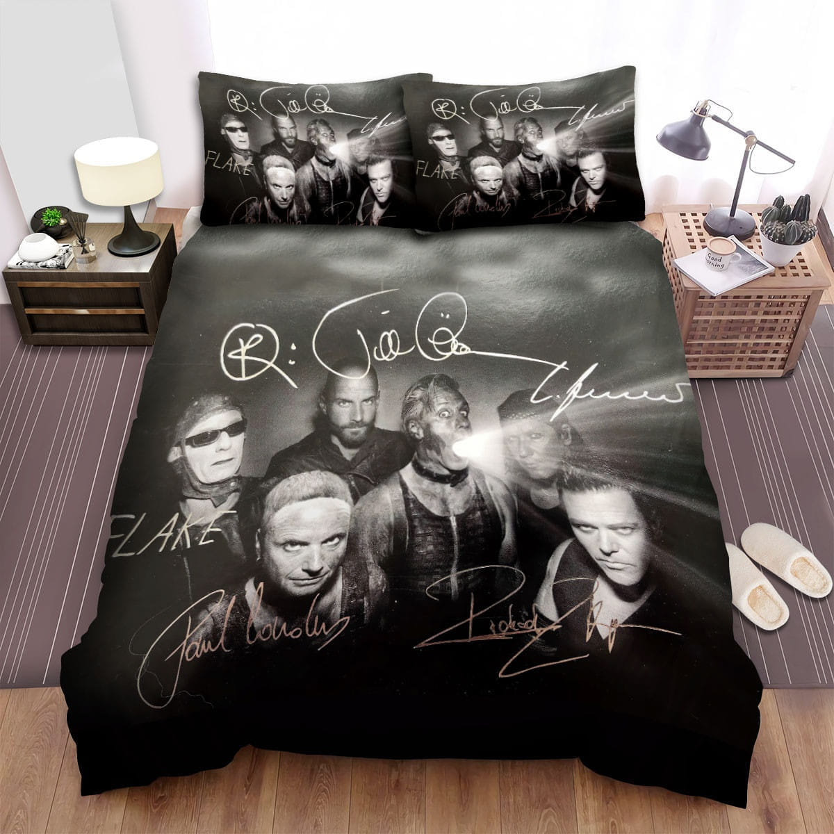 Rammstein Signature Bedding Sets, Flatsheet Gift For Wife, Husband, Besties