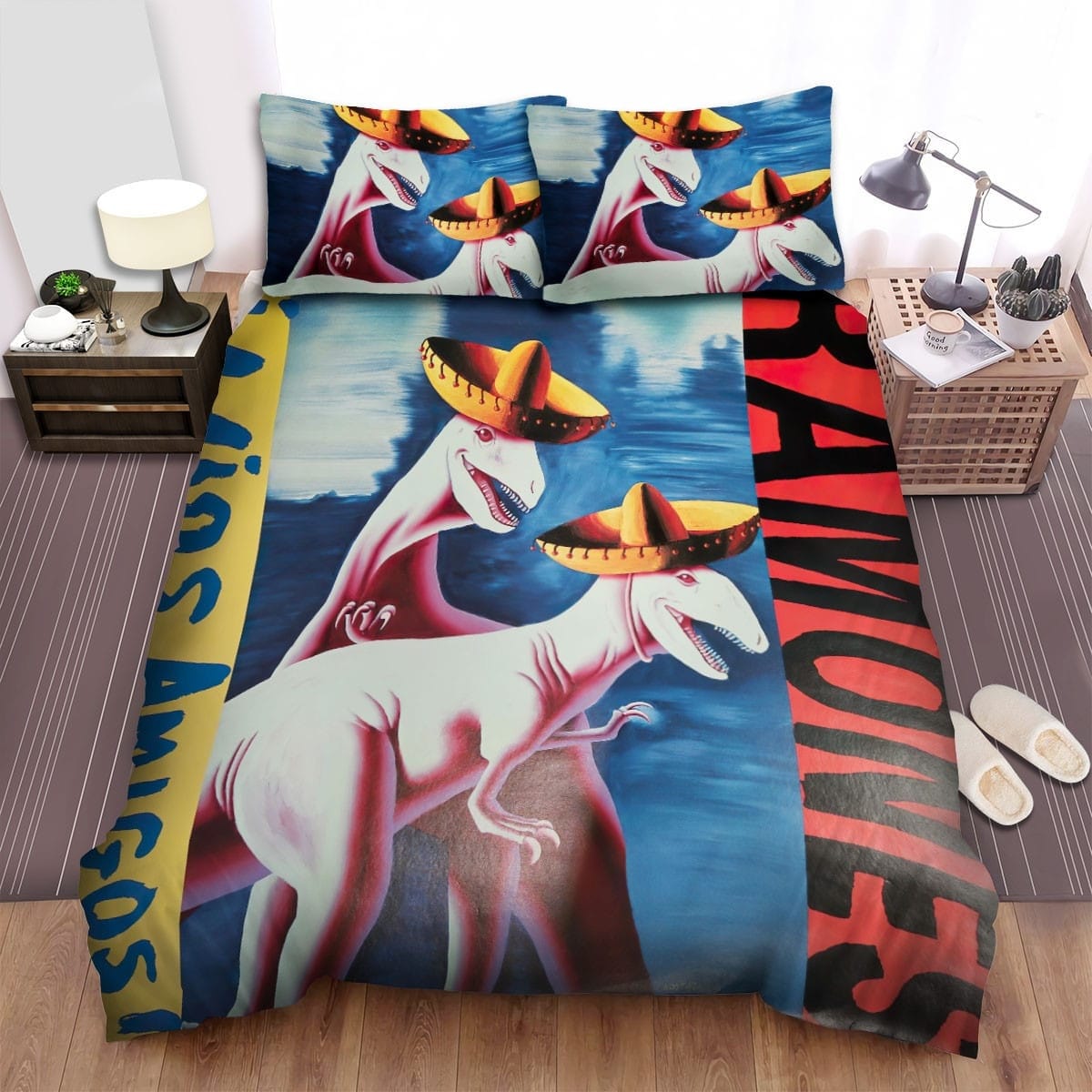 Ramones Cover Decorative Bedding Sets with Duvet Cover, Flatsheet, Pillowcases