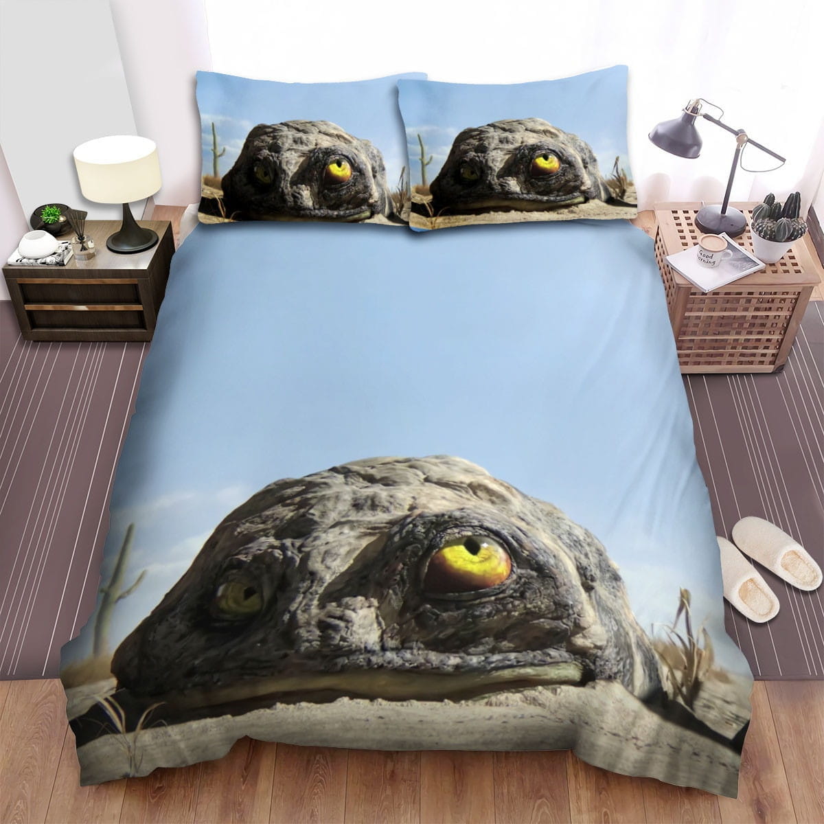 Rango And Rock-Eye Bedding Sets, Flatsheet Gift For Christmas, Thanksgiving, Halloween