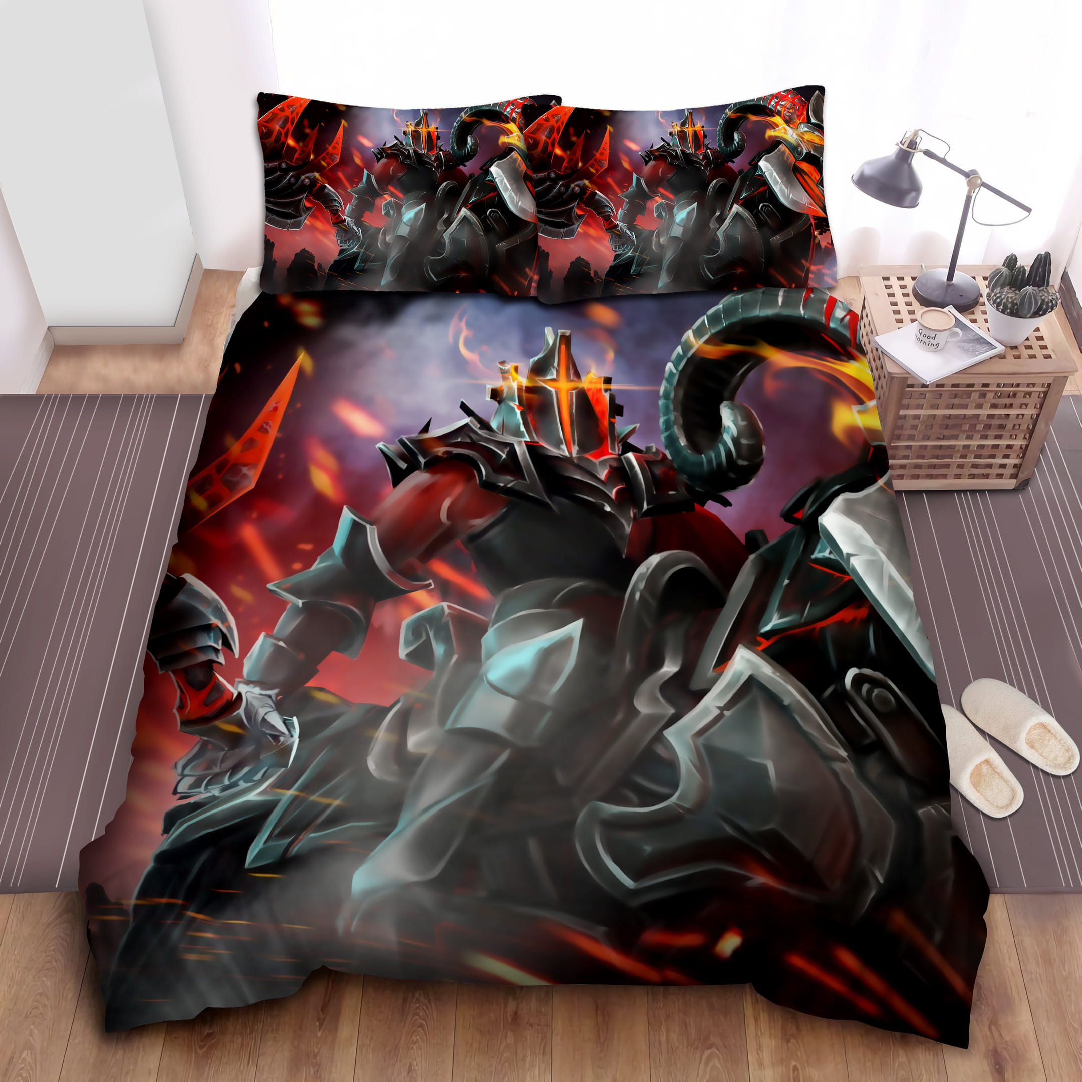 Rampage Knight Bedding Set, Gift For Christmas, Birthday, Thanksgiving