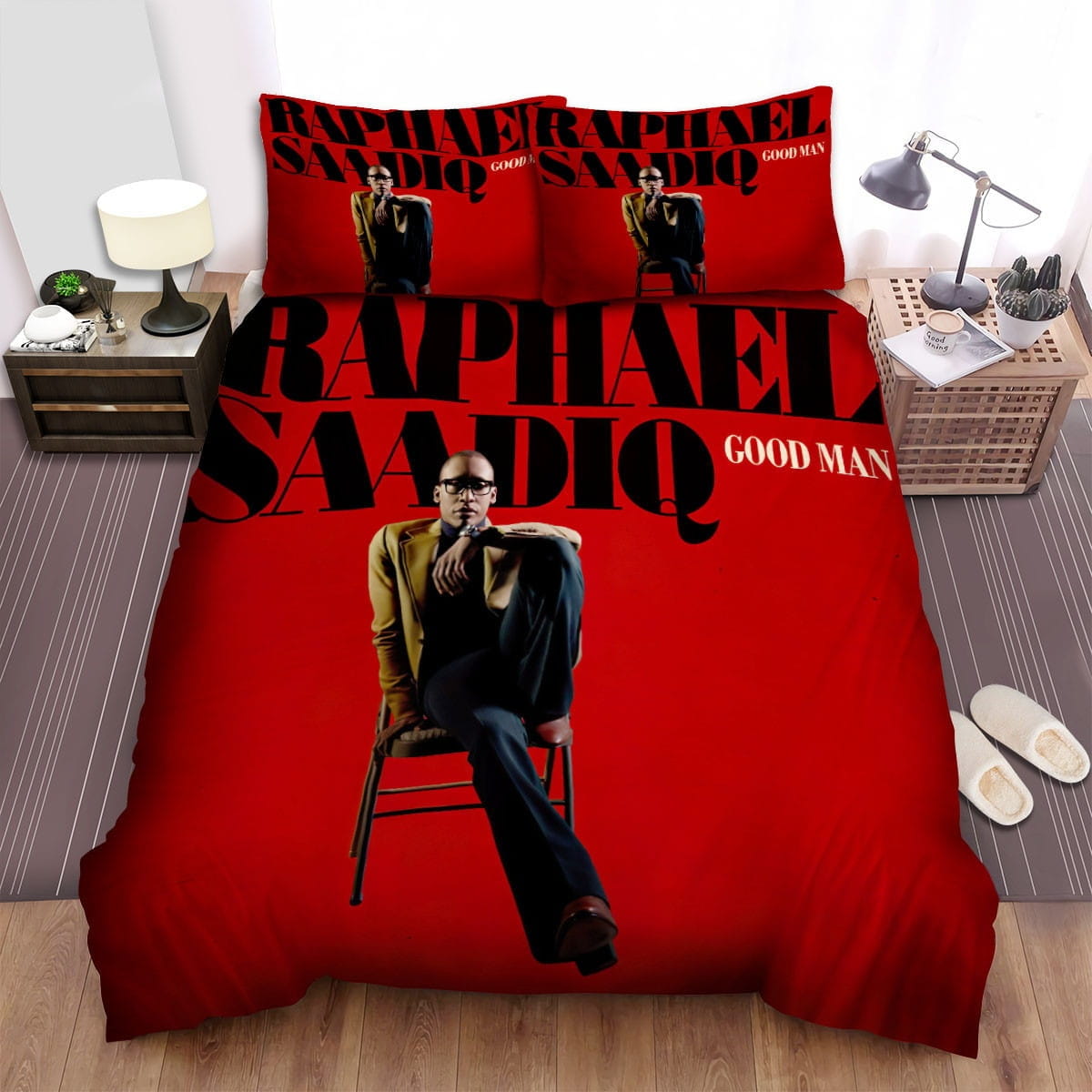 Raphael Saadiq Sit Red Bedding Sets Duvet Cover, Flatsheet, Pillowcase For Your Lover