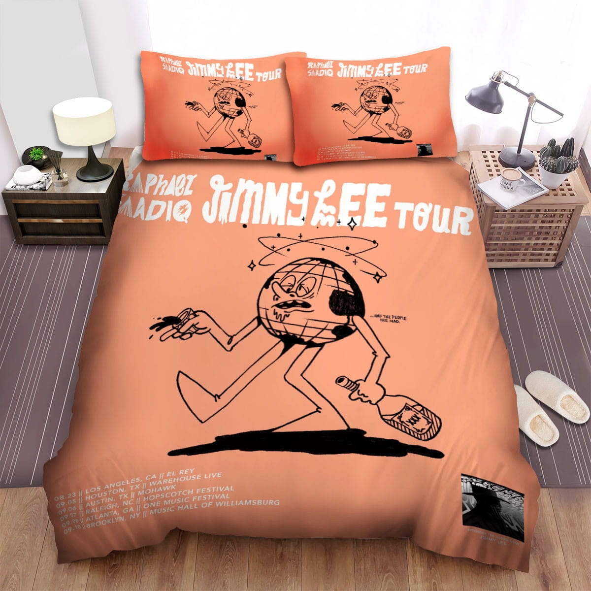 Raphael Saadiq Pink Bedding Sets, Flatsheet Gift For Christmas, Thanksgiving, Halloween
