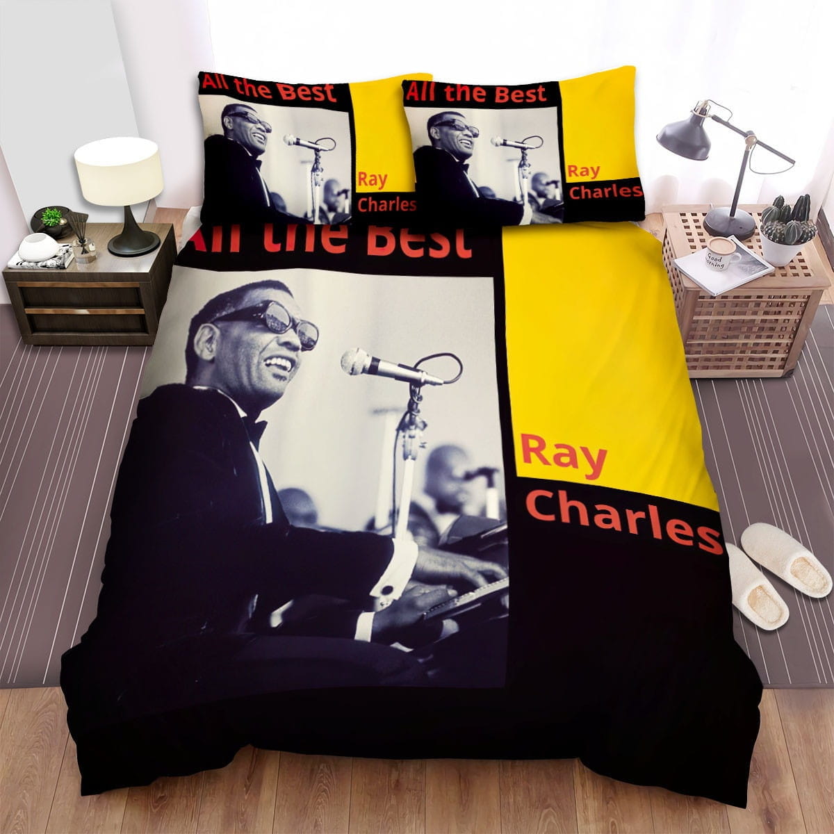 Ray Charles All The Best Decorative Bedding Sets with Duvet Cover, Flatsheet, Pillowcases