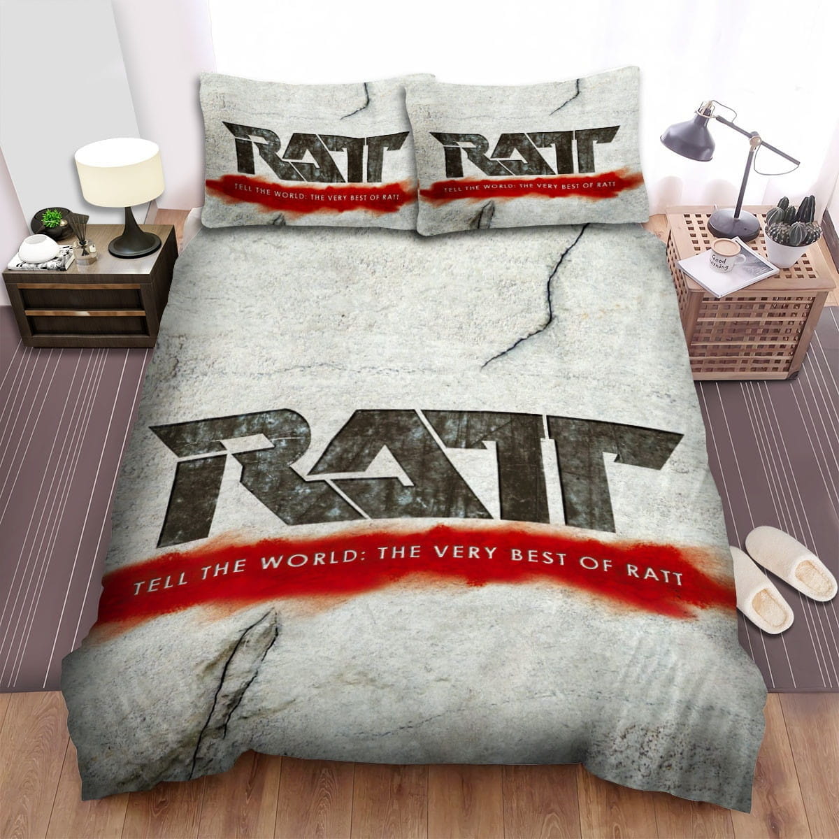 Ratt Tell The World Bedding Sets Duvet Cover, Flatsheet, Pillowcase For Your Lover