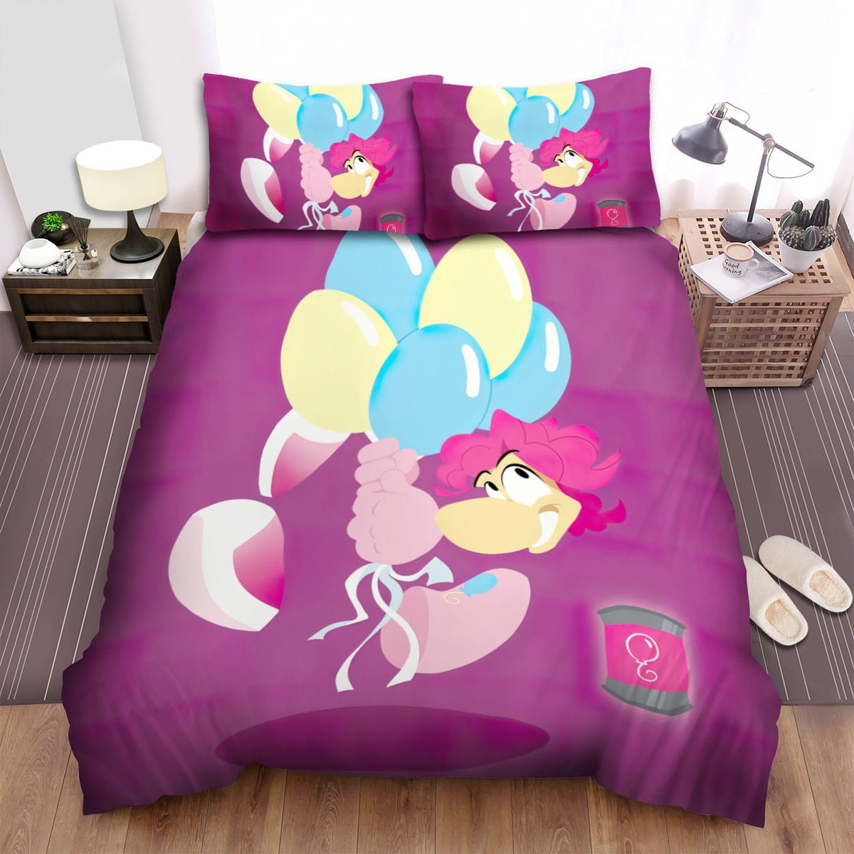 Rayman The Pinkie Ray Bedding Sets Duvet Cover, Flatsheet, Pillowcases Perfect Gift For Fans
