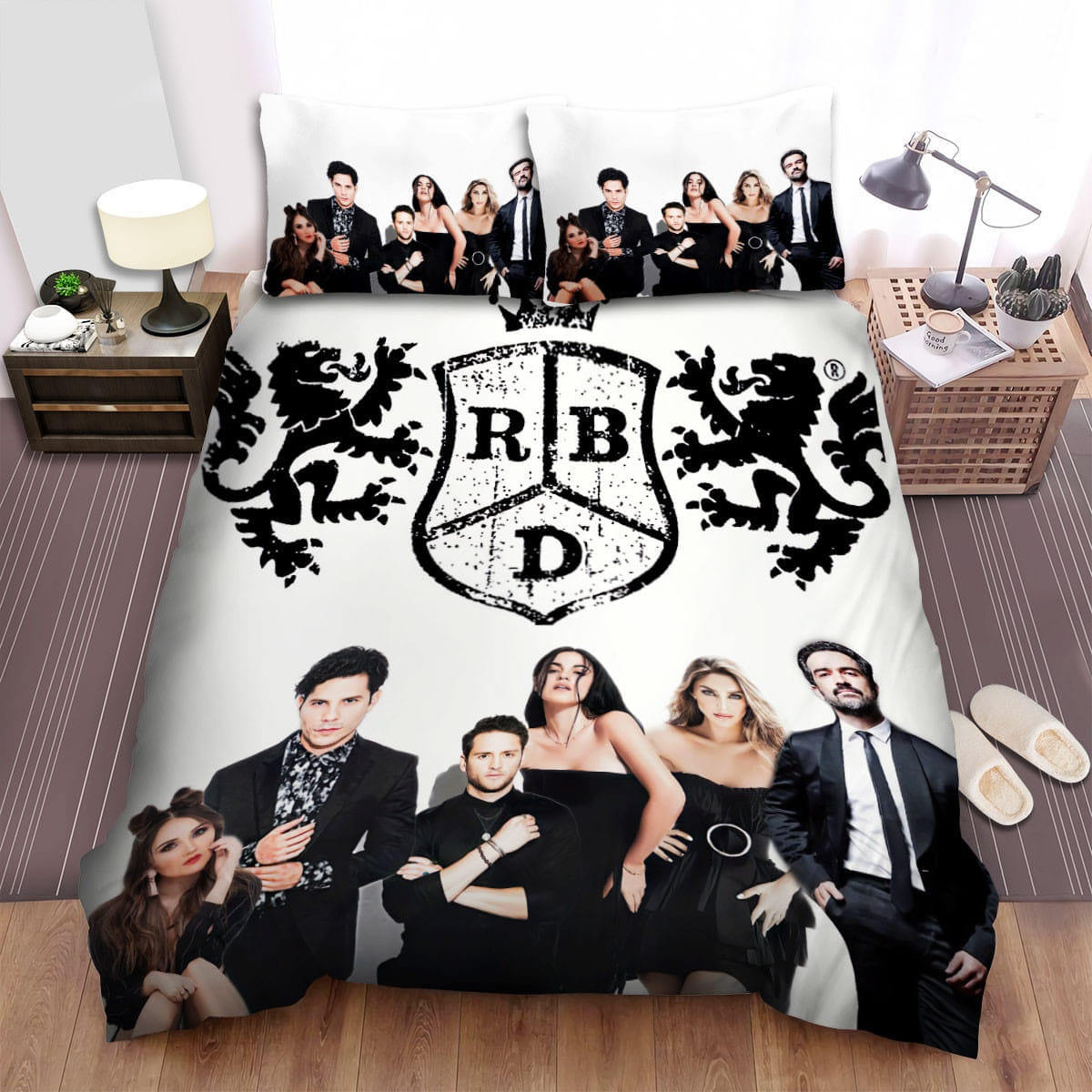 Rbd Band Logo Background Bedding Sets Duvet Cover, Flatsheet, Pillowcase For Your Lover