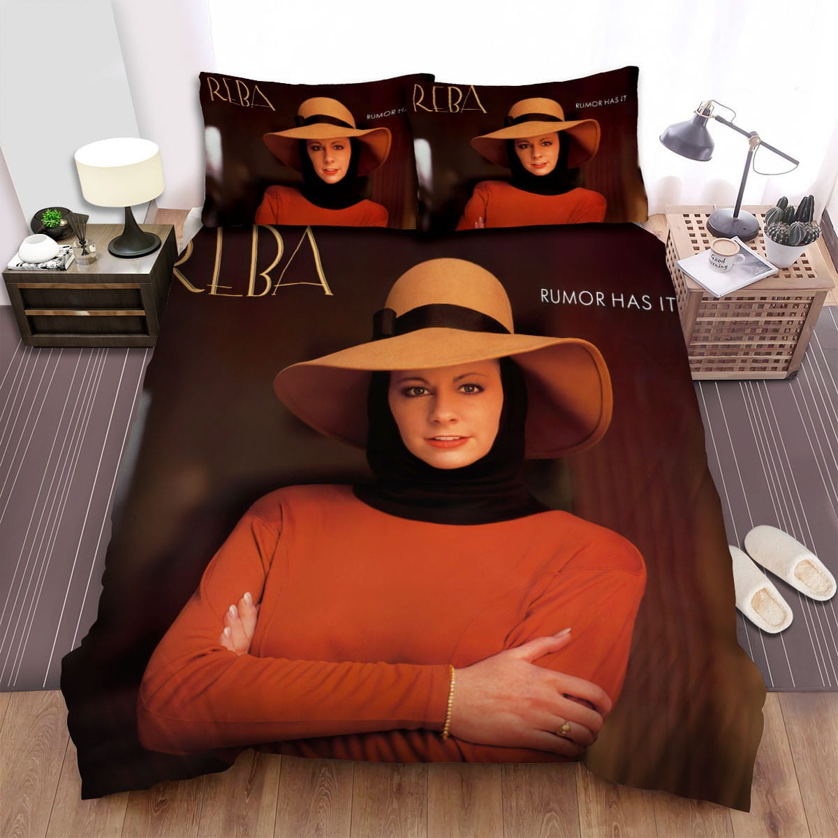 Reba Mcentire Rumor Has It Bedding Sets, Flatsheet Gift For Christmas, Thanksgiving, Halloween