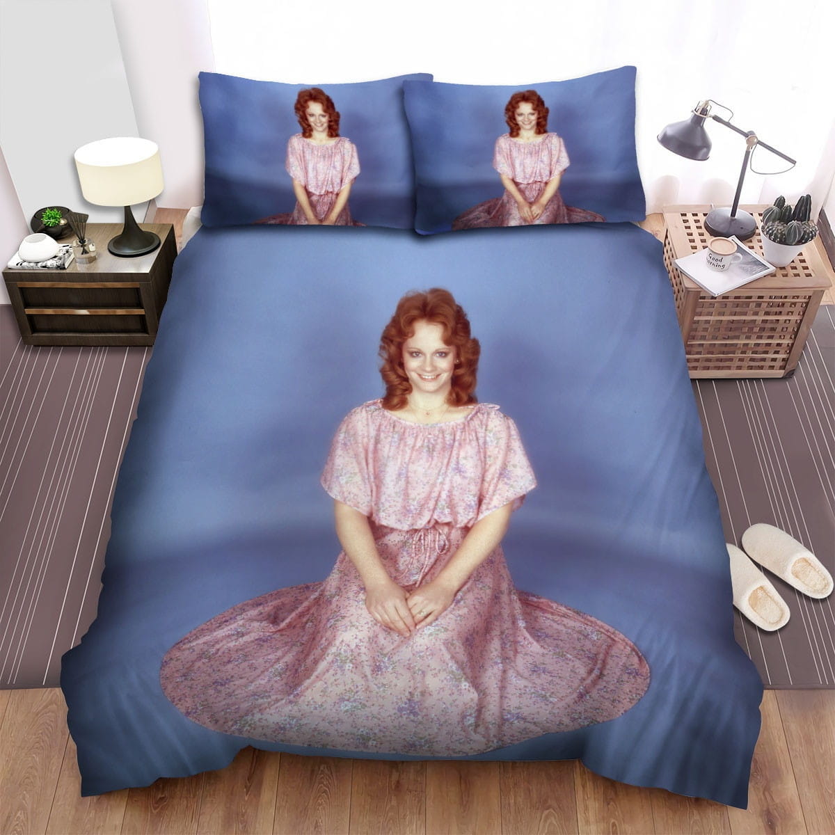 Reba Mcentire Vintage Photo Bedding Sets, Flatsheet Gift For Wife, Husband, Besties