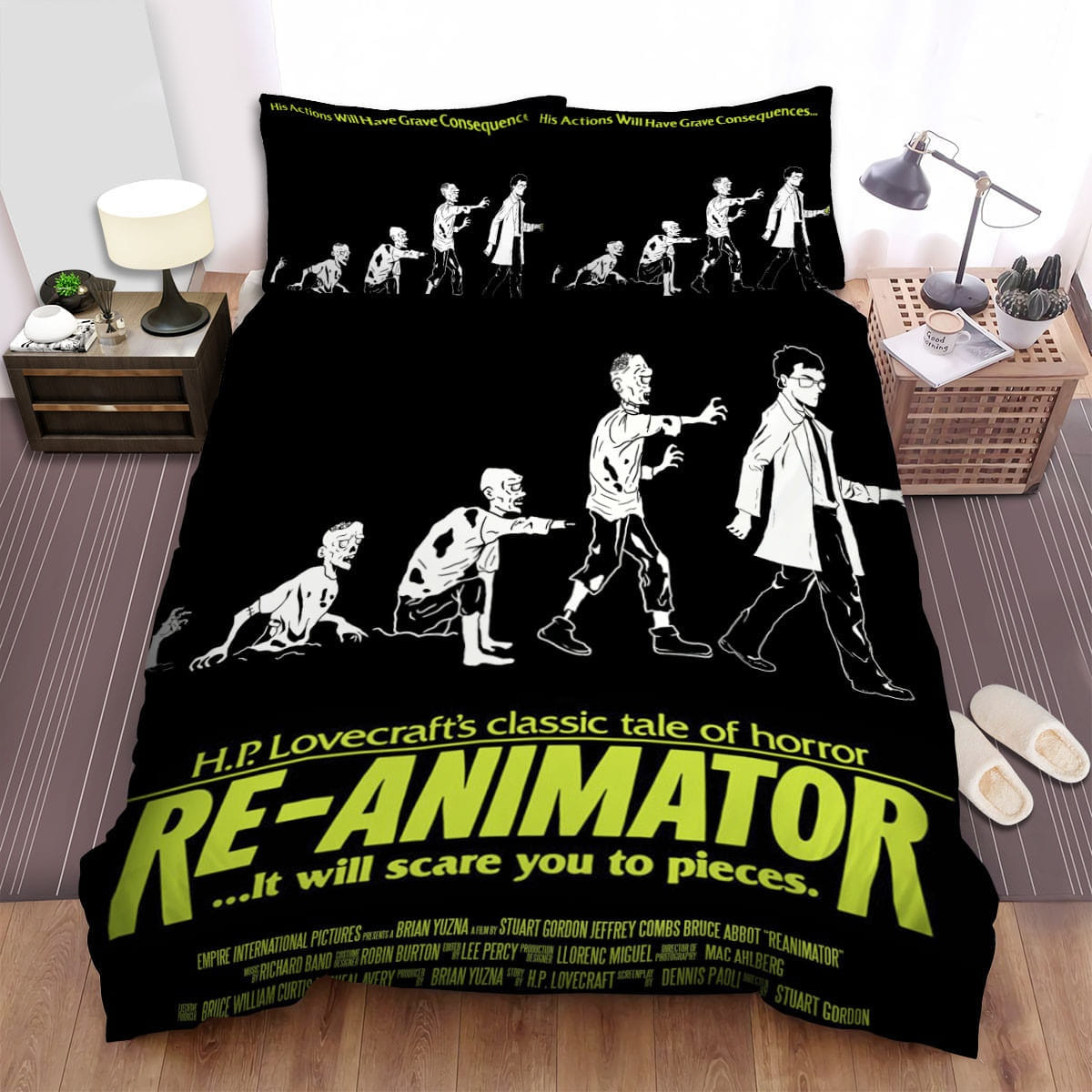 Re-Animator Paradigm Decorative Bedding Sets with Duvet Cover, Flatsheet, Pillowcases