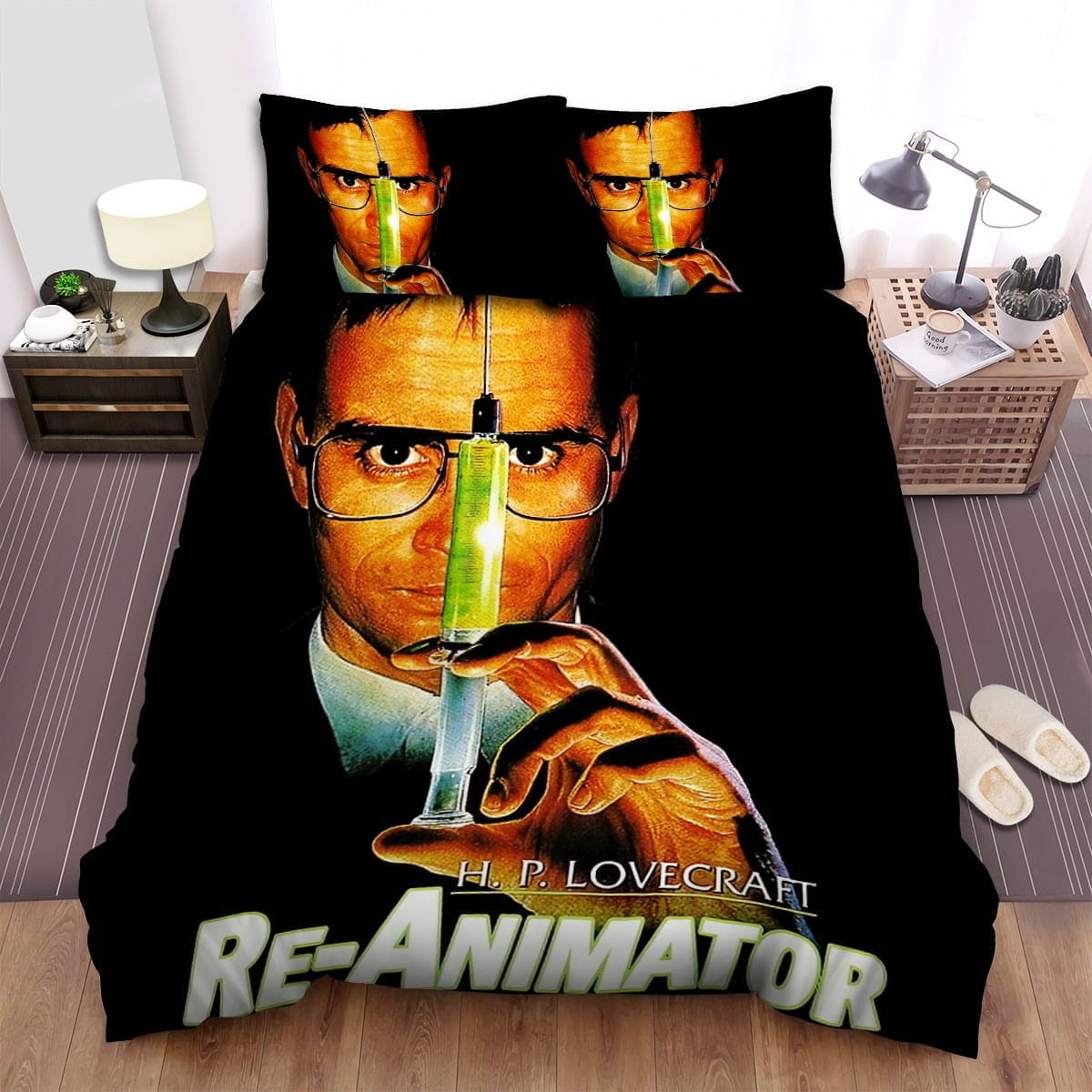 Re-Animator Movie Poster 4 Bedding Set, Gift For Christmas, Birthday, Thanksgiving