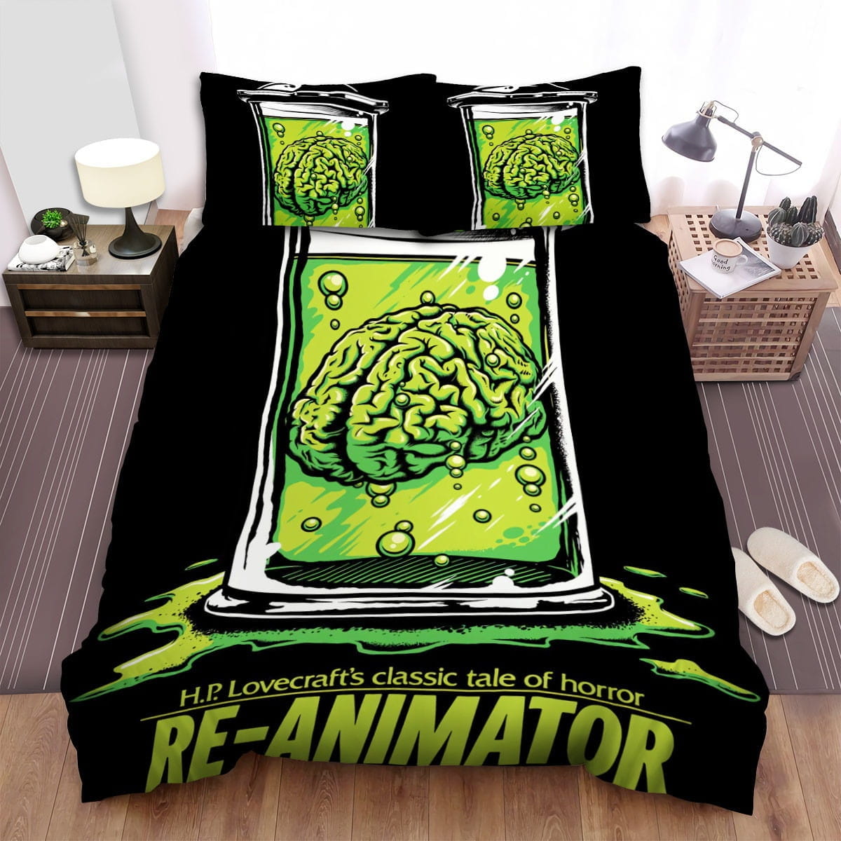 Re-Animator The Brain Decorative Bedding Sets with Duvet Cover, Flatsheet, Pillowcases