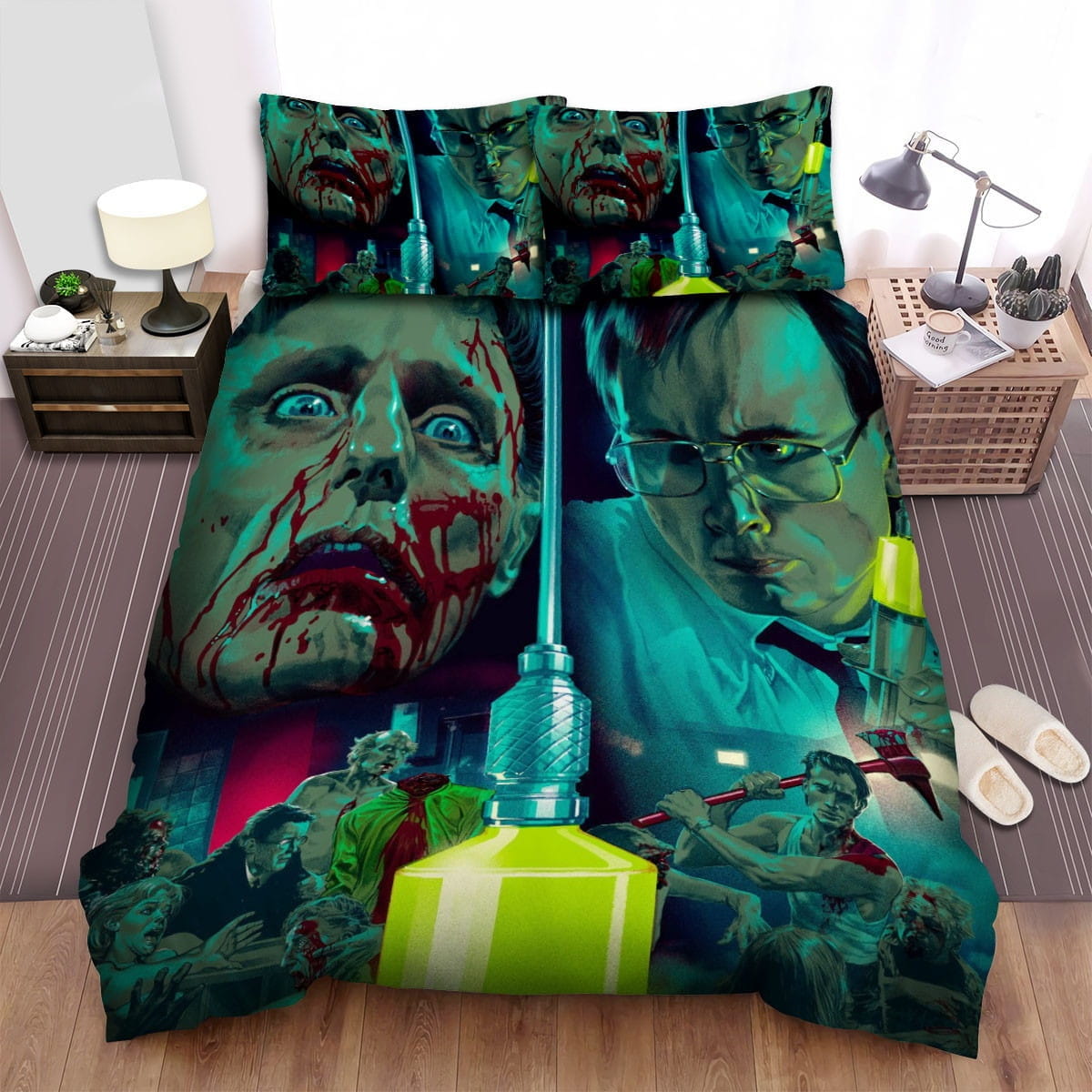Re-Animator Movie Poster 3 Bedding Sets Duvet Cover, Flatsheet, Pillowcases Perfect Gift For Fans