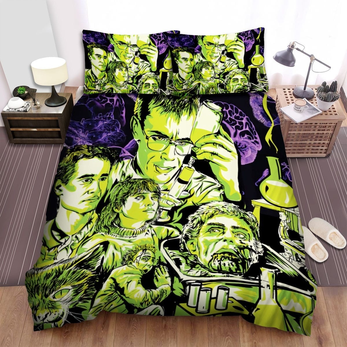 Re-Animator Laboratory Room Bedding Set, Gift For Christmas, Birthday, Thanksgiving