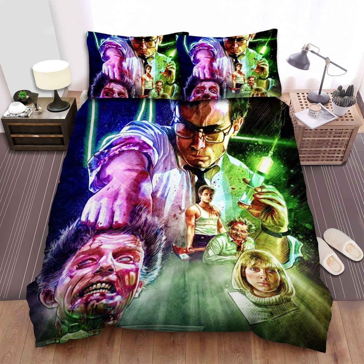 Re-Animator Movie Poster 5 Bedding Sets, Flatsheet Gift For Christmas, Thanksgiving, Halloween