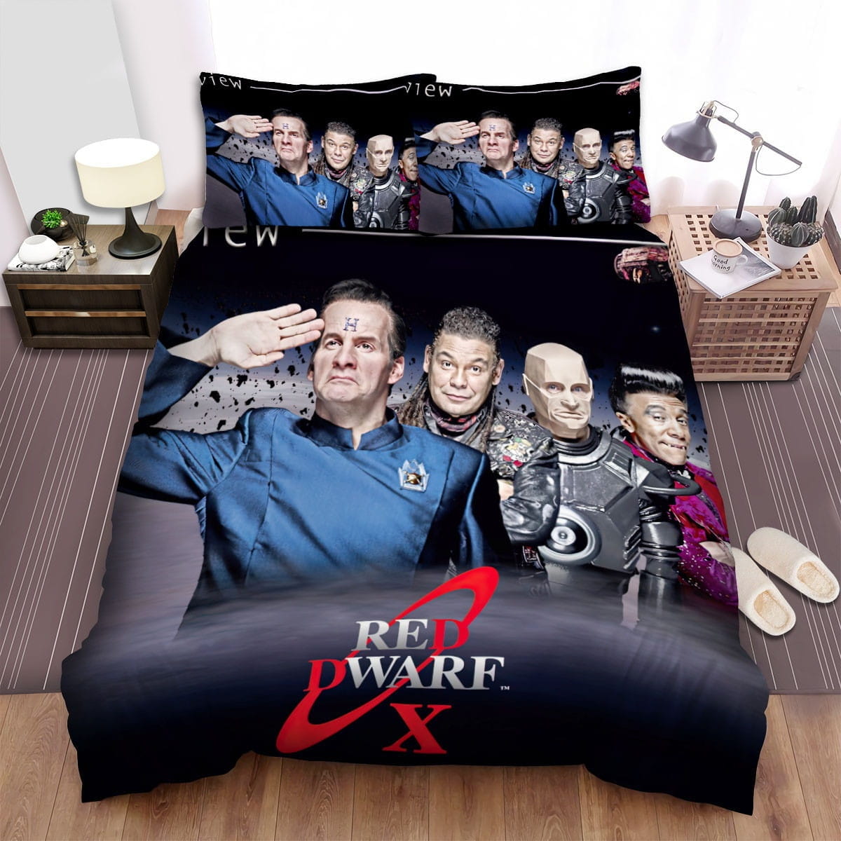 Red Dwarf Movie Poster 5 Decorative Bedding Sets with Duvet Cover, Flatsheet, Pillowcases