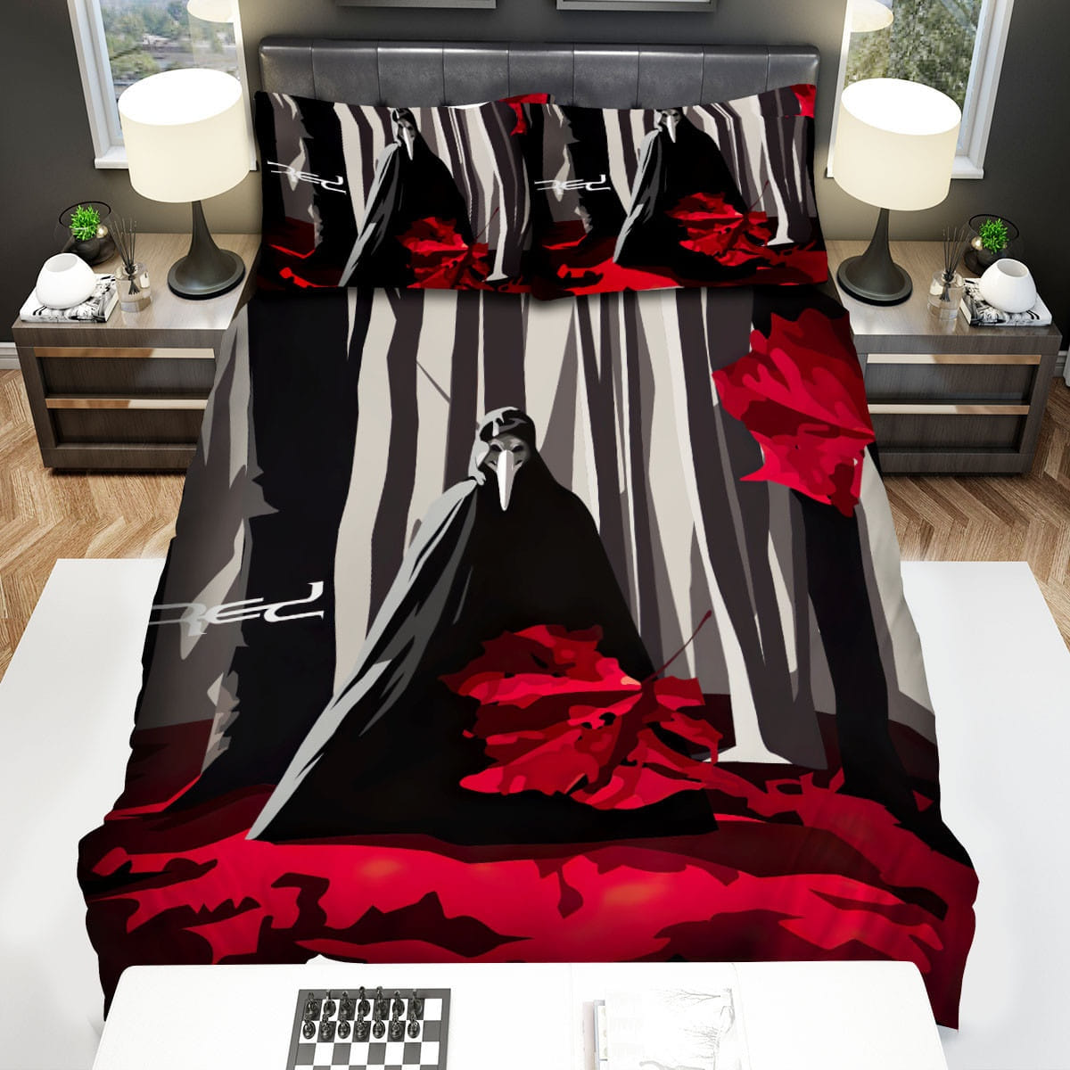 Red Of Beauty And Rage Art Bedding Sets Duvet Cover, Flatsheet, Pillowcases For Every Bedroom