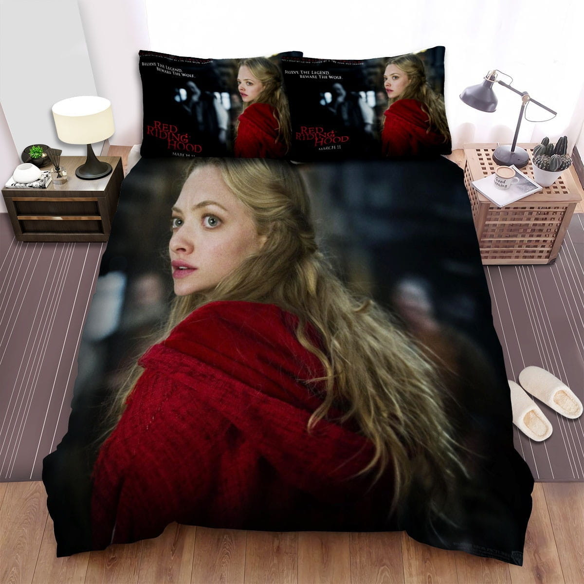 Red Riding Hood Poster Bedding Sets Duvet Cover, Flatsheet, Pillowcase For Your Lover