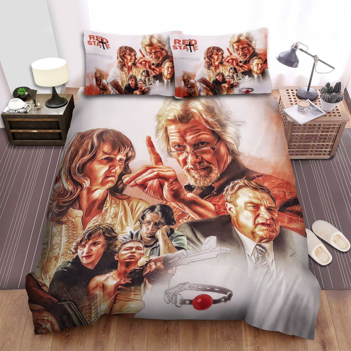 Red State Movie Digital Art Bedding Sets Duvet Cover, Flatsheet, Pillowcases Perfect Gift For Fans