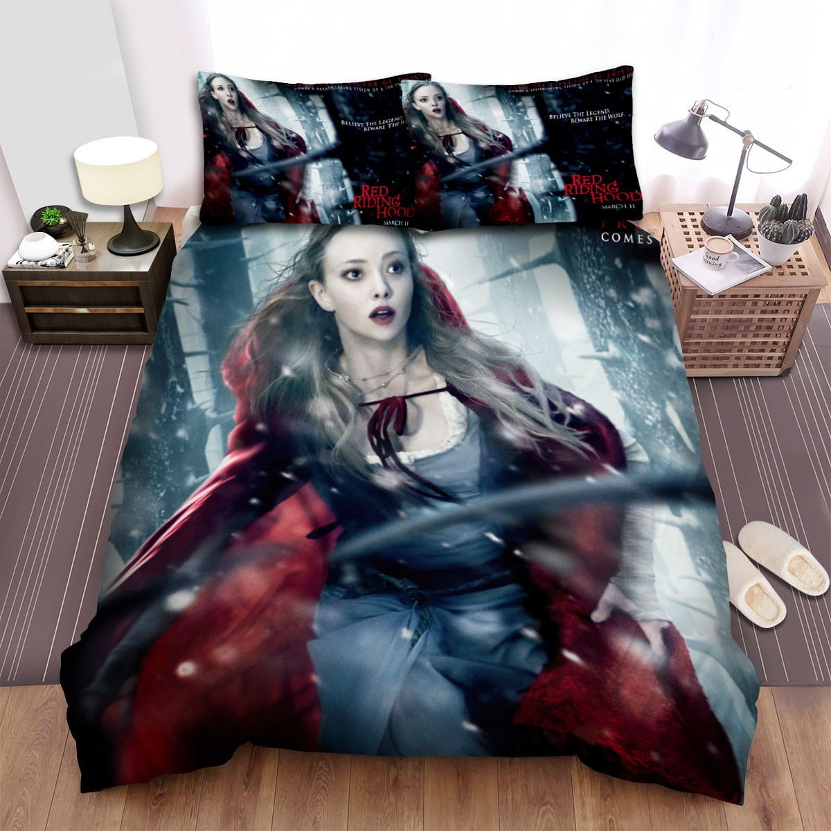 Red Riding Hood Poster 4 Bedding Set, Gift For Christmas, Birthday, Thanksgiving