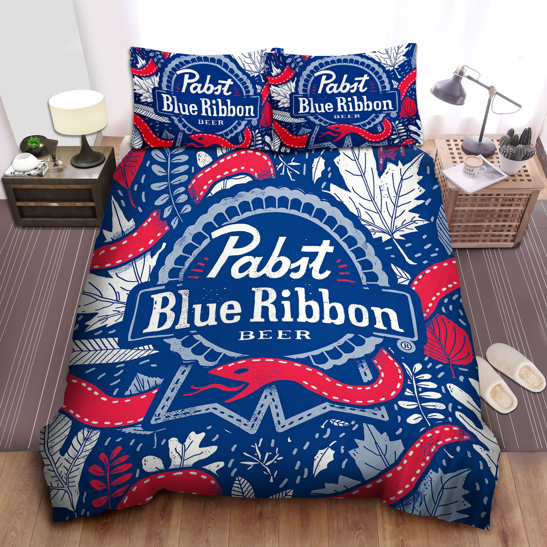 Red Snake Of Beer Brand Bedding Sets Duvet Cover, Flatsheet, Pillowcases For Every Bedroom