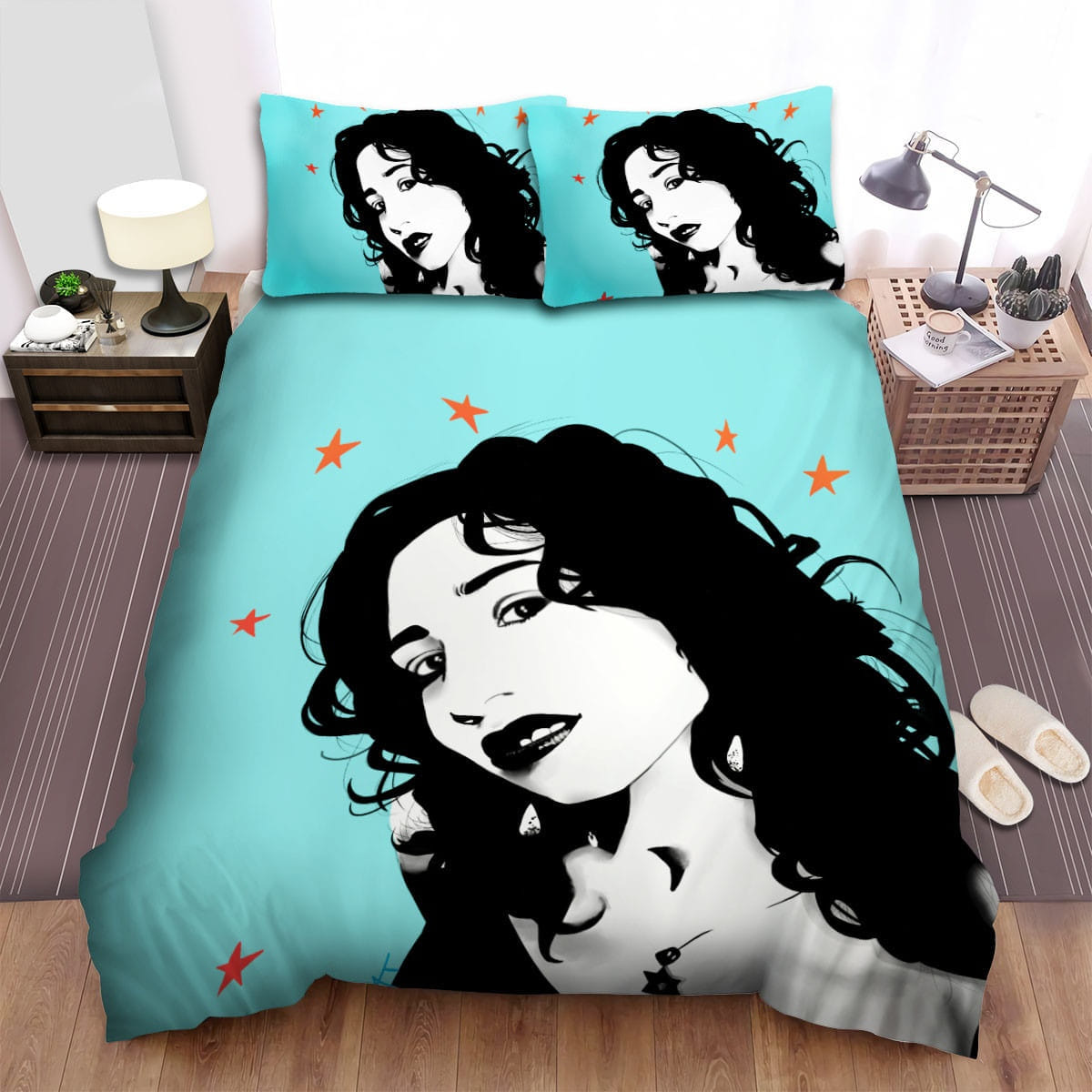 Regina Spektor Decorative Bedding Sets with Duvet Cover, Flatsheet, Pillowcases