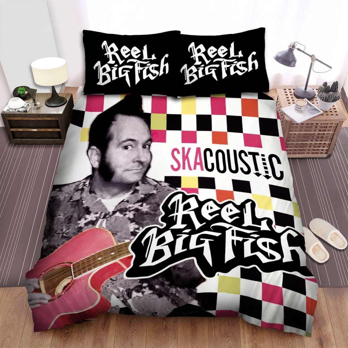 Reel Big Fish Decorative Bedding Sets with Duvet Cover, Flatsheet, Pillowcases