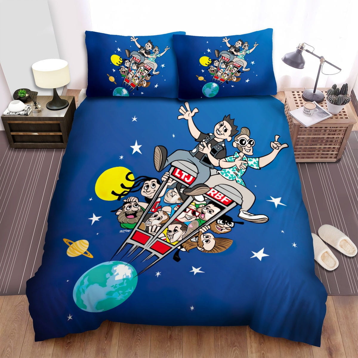 Reel Big Fish Bedding Sets Duvet Cover, Flatsheet, Pillowcases Perfect Gift For Fans