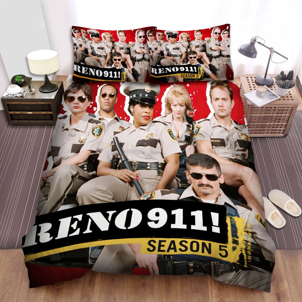 Reno 911! Movie Poster 7 Bedding Set, Gift For Christmas, Birthday, Thanksgiving