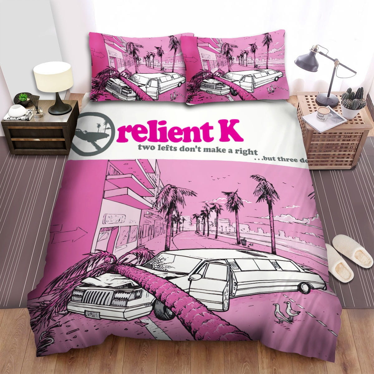 Relient K Band Coconut Tree Bedding Sets Duvet Cover, Flatsheet, Pillowcase For Your Lover