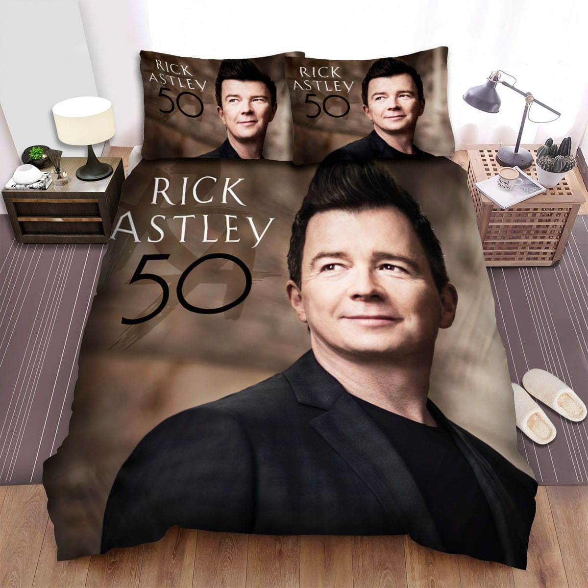 Rick Astley Album 50 Decorative Bedding Sets with Duvet Cover, Flatsheet, Pillowcases