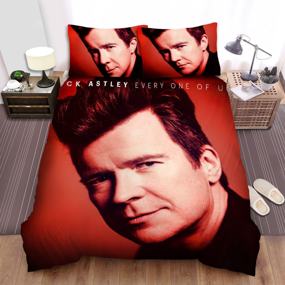 Rick Astley Every One Of Us Bedding Sets, Flatsheet Gift For Christmas, Thanksgiving, Halloween