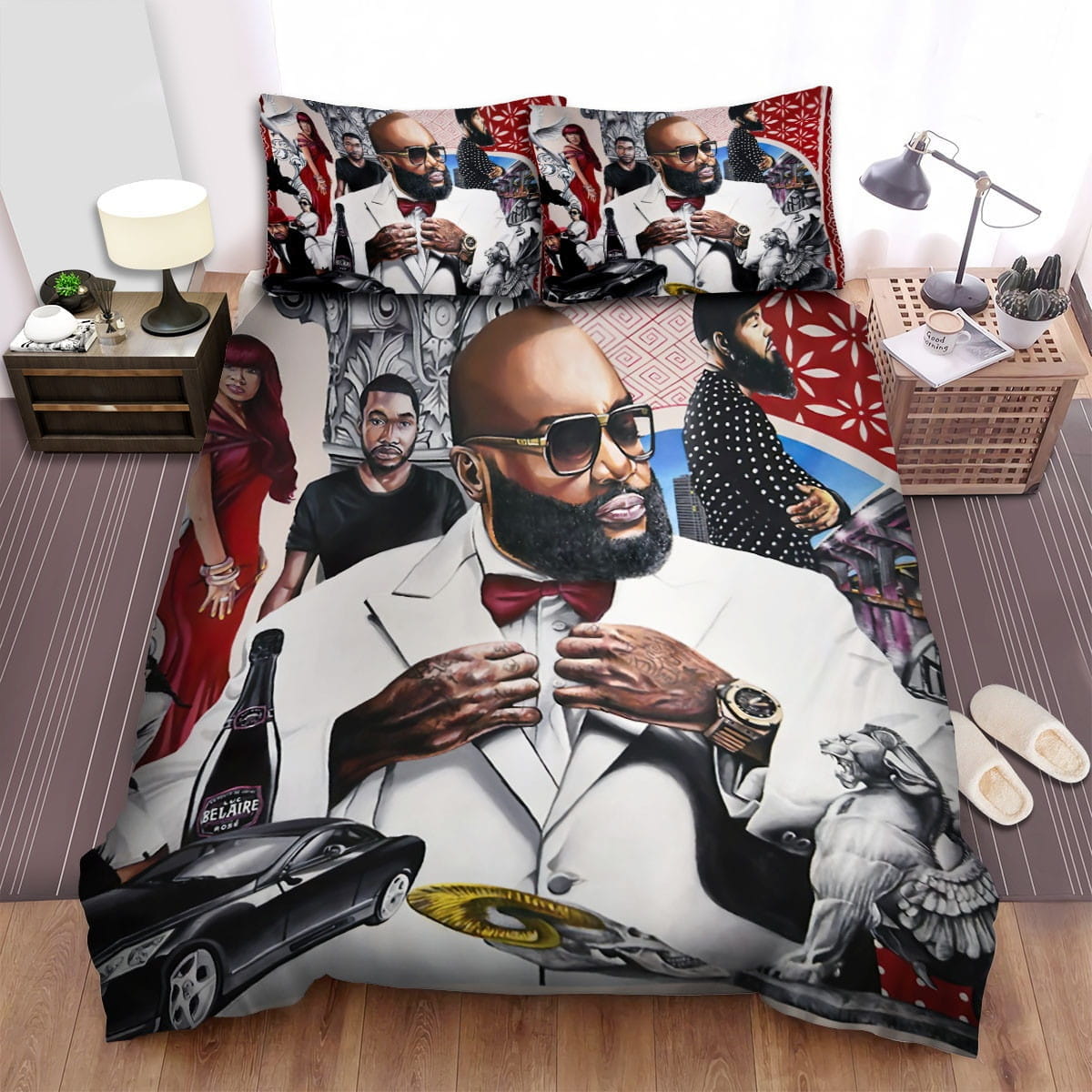 Rick Ross Decorative Bedding Sets with Duvet Cover, Flatsheet, Pillowcases