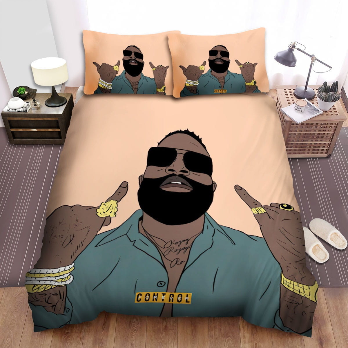 Rick Ross Bedding Sets Duvet Cover, Flatsheet, Pillowcases Perfect Gift For Fans