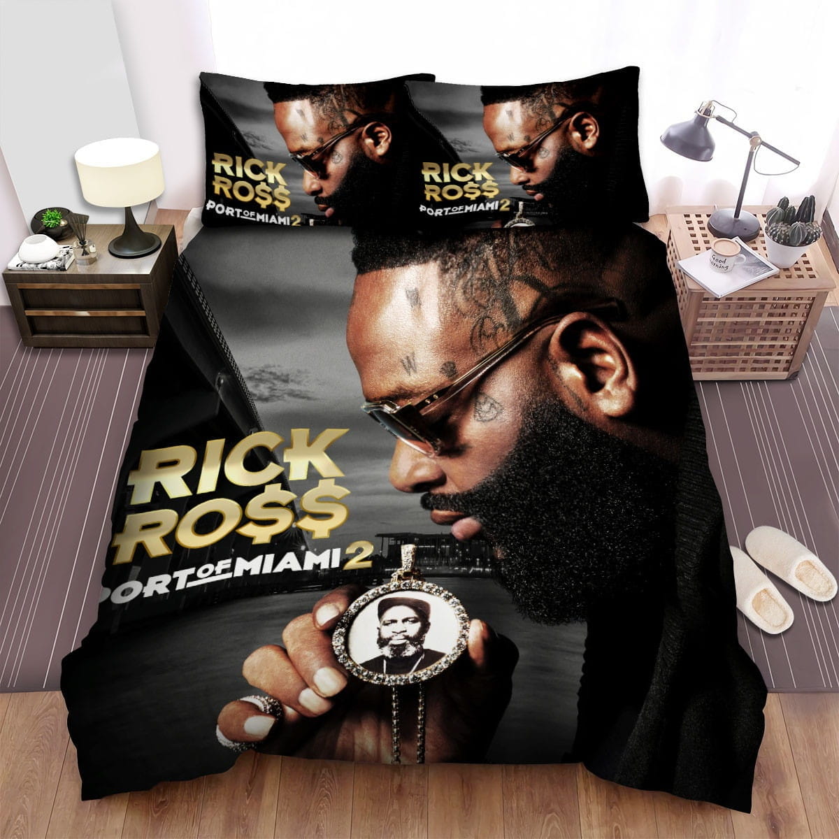 Rick Ross Bedding Set, Gift For Christmas, Birthday, Thanksgiving