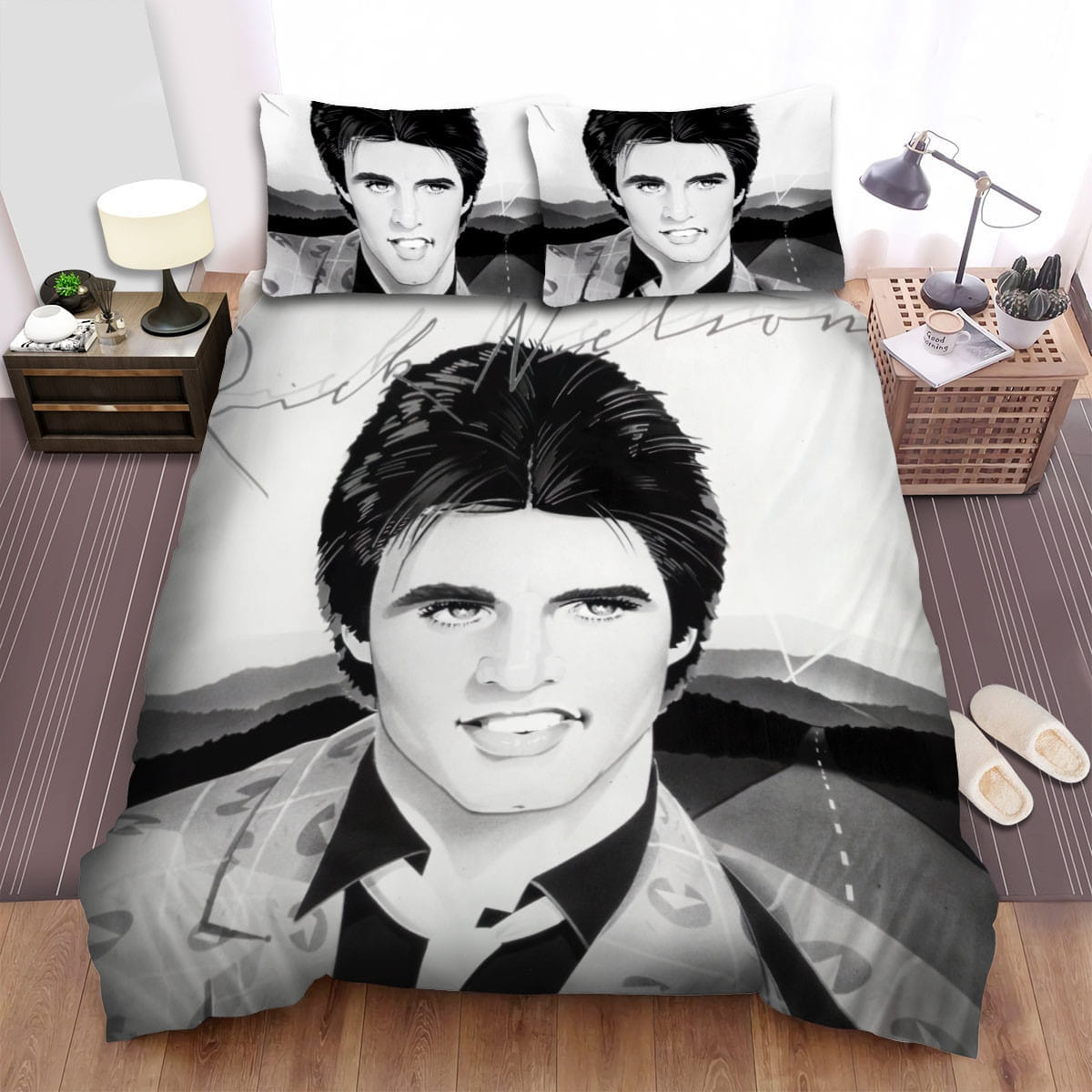 Ricky Nelson Art Decorative Bedding Sets with Duvet Cover, Flatsheet, Pillowcases